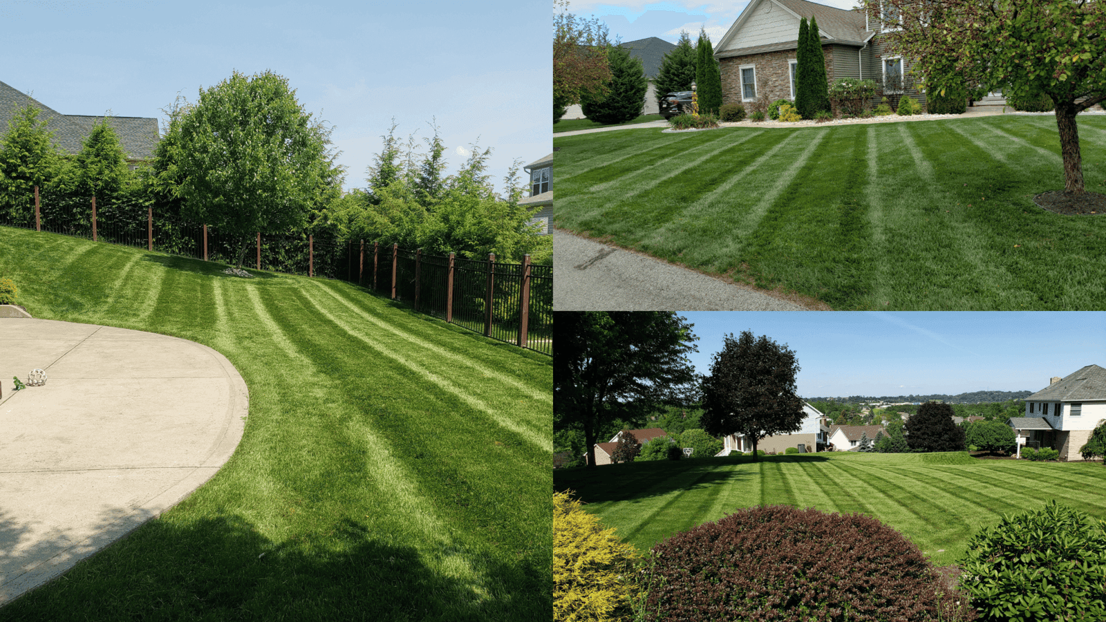 Lawn mowing stripes