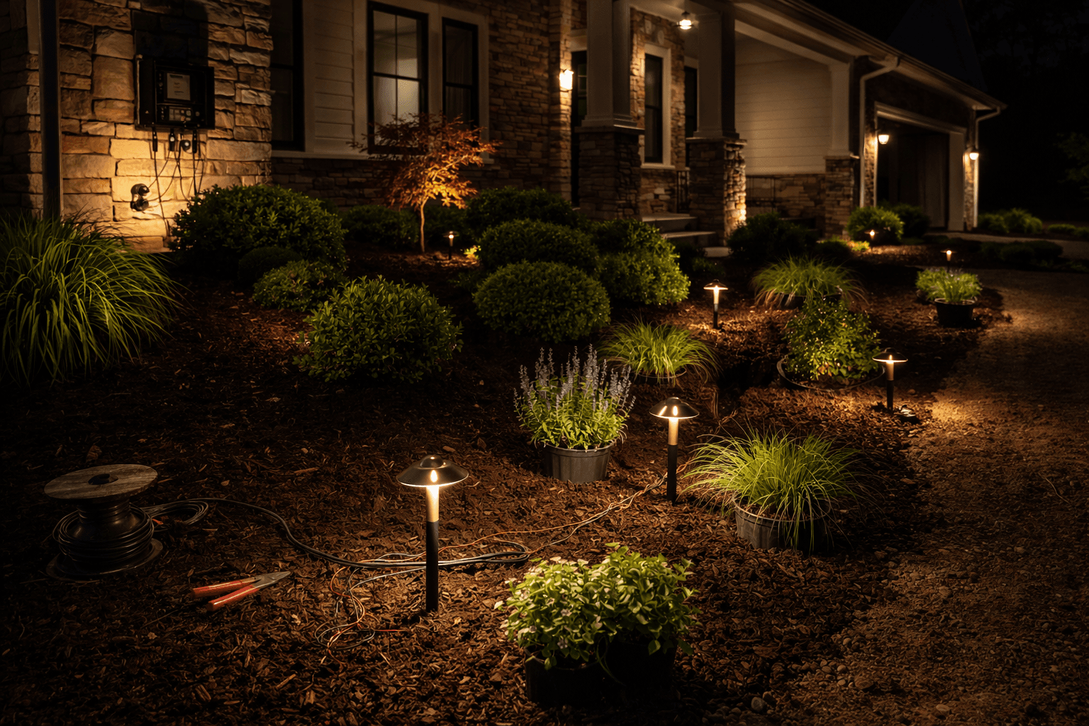 Landscape Lighting Install