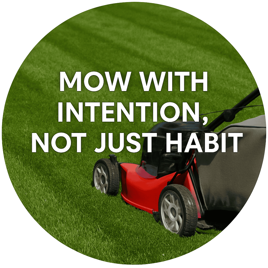 ChatGPT said: Here are the suggested alt text descriptions for accessibility and SEO for each image: Header Image – "Greensburg’s Best Lawn Care Tip: Love Your Lawn (Here’s How)" Alt text: "A beautifully maintained suburban lawn under clear skies with the text 'Greensburg’s Best Lawn Care Tip: Love Your Lawn (Here’s How)' centered in bold white font." Mow with Intention, Not Just Habit Alt text: "Circular image of a red lawn mower trimming a well-manicured lawn with white text that reads 'Mow with Intention, Not Just Habit.
